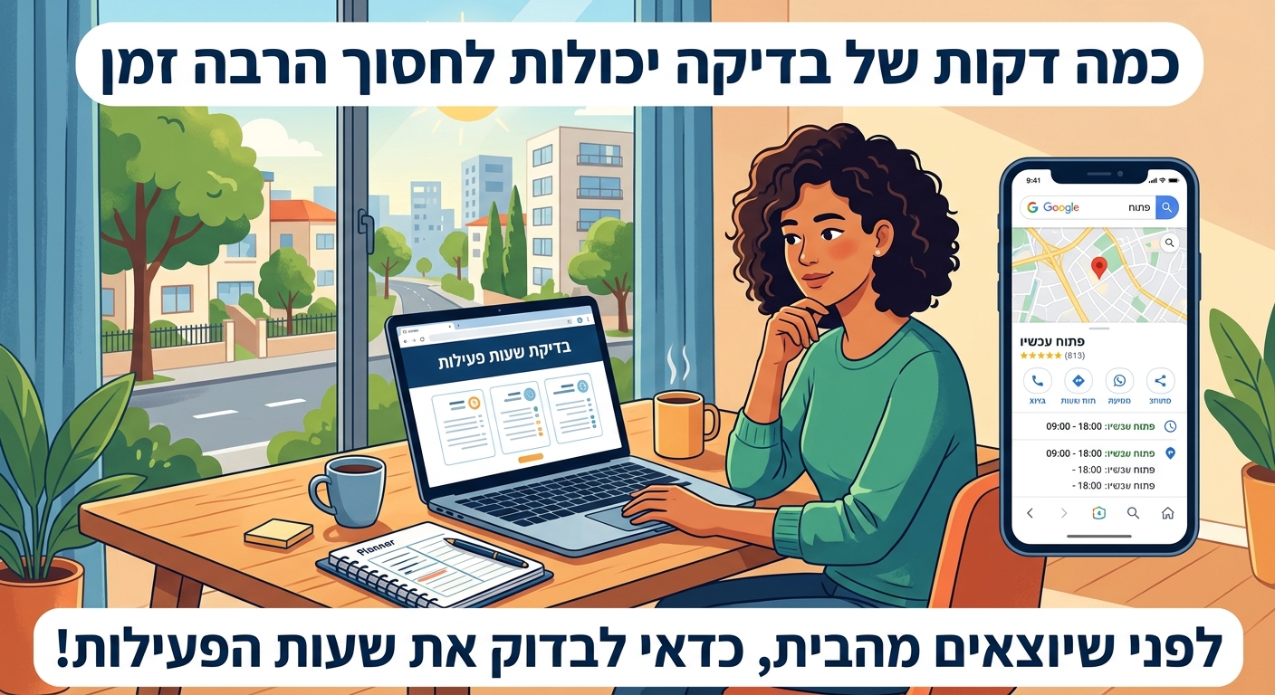 איך למצוא שעות פעילות של חברות בישראל בלי לבזבז זמן?