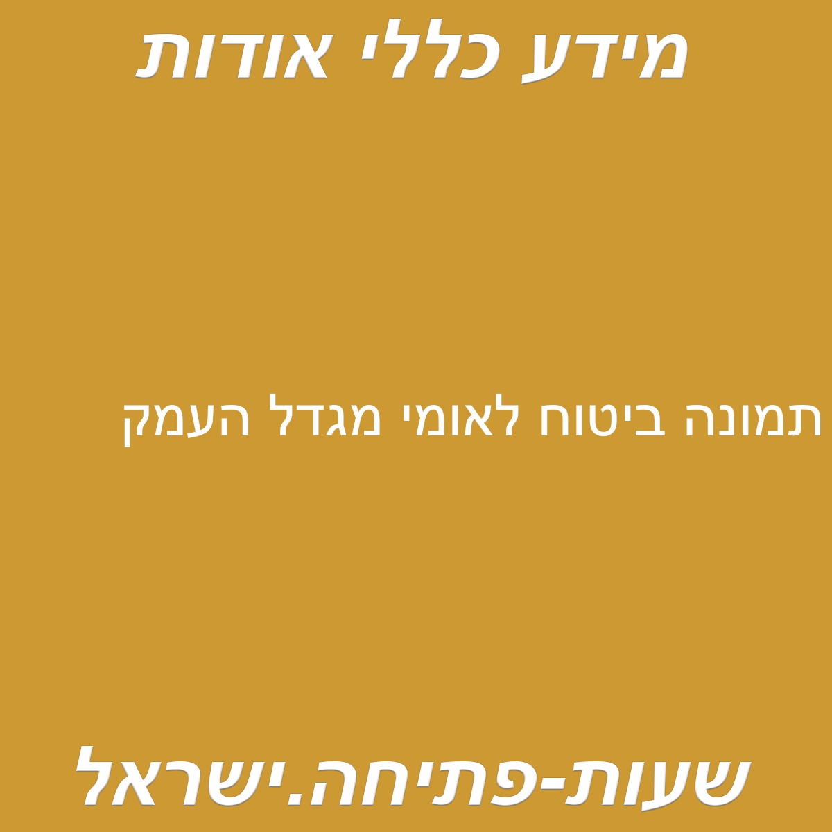 ביטוח לאומי מגדל העמק